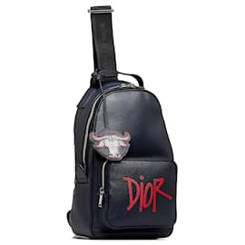 Dior-DIOR Backpacks T.  Leather-Blue
