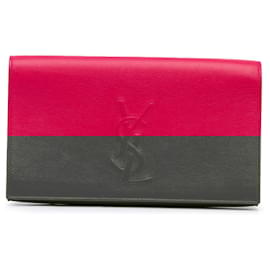 Yves Saint Laurent-YVES SAINT LAURENT Clutch bags T.  Leather-Pink