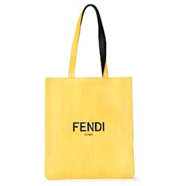 Fendi-FENDI Handbags T.  Leather-Yellow