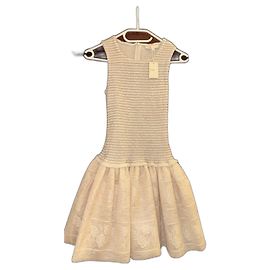 Vestido de renda creme Maje Creme