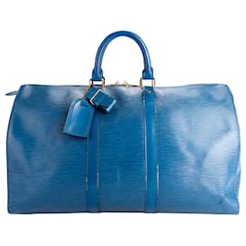 Louis Vuitton-LOUIS VUITTON Travel bags T.  Cloth-Blue