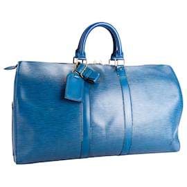 Louis Vuitton-LOUIS VUITTON Travel bags T.  Cloth-Blue