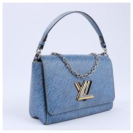 Louis Vuitton-Louis Vuitton Epi Leather Twist Shoulder Bag GM in Denim Blue-Blue