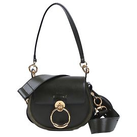CHLOÉ Tess Small Leather 2Way Handbag in Khaki Green
