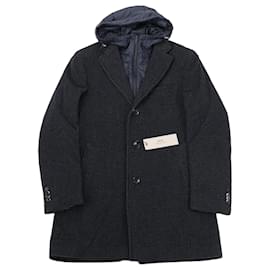 Autre Marque-CC Collection Corneliani Wool Coat with Removable Hooded Liner, Size 50-Other