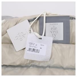 Autre Marque-Eleventy White Quilted Down Jacket, Size 48-Other
