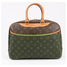 Louis Vuitton-Louis Vuitton Monogram Canvas Deauville Handbag M47270-Brown