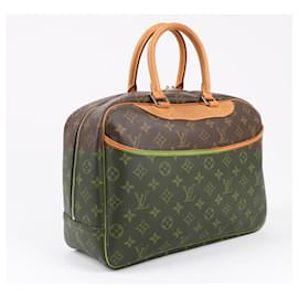 Louis Vuitton-Louis Vuitton Monogram Canvas Deauville Handbag M47270-Brown