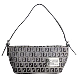 Fendi-FENDI Handbags T.  Cloth-Grey