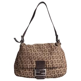 Fendi-FENDI Handbags T.  Cloth-Brown