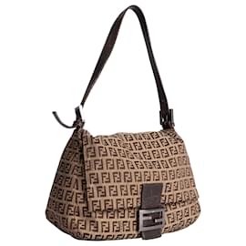 Fendi-FENDI Handbags T.  Cloth-Brown