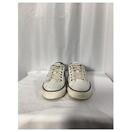 Gucci-Tênis Gucci Tennis 1977 Mini GG em lona branca-Branco,Cru