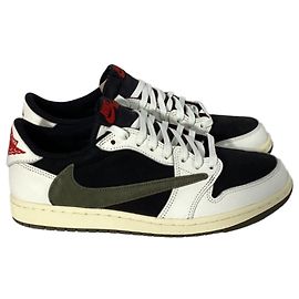 Sneakers Nike Air Jordan 1 Retro Low x Travis Scott in pelle multicolore Nero