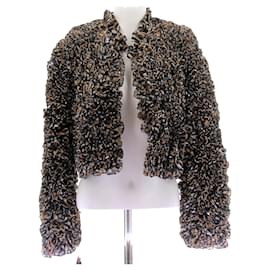 Autre Marque-NON SIGNE / UNSIGNED Jackets T.FR 36 Cotton-Beige