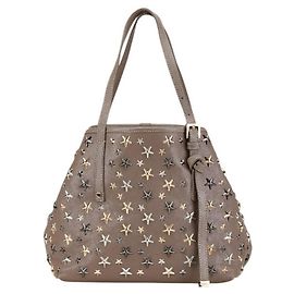 Jimmy Choo Sasha S Star Studs Handtasche Tote Bag Grau