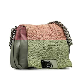 Céline-Celine Pink and Purple Leather Shoulder Bag-Pink,Purple