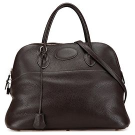 Hermès Marrom Clemence Bolide 35 Marrom Castanho escuro