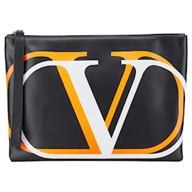 Valentino-Valentino V Clutch Bag-Black,Multiple colors