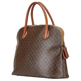 Céline-Celine Macadam Handbag Shoulder Bag-Brown