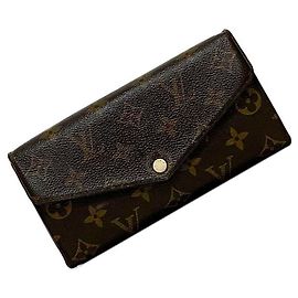 Louis Vuitton Monogram Bi-fold Long Wallet Brown Other Monogram