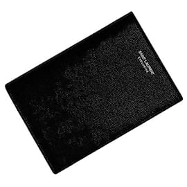 Yves Saint Laurent Passport Case Black