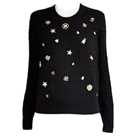 Chanel-Chanel New Margot Robbie Style Lucky Charms Jumper 38 FR-Black