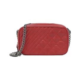 Chanel-Chanel Coco Boy Line 92654 Shoulder Bag-Red
