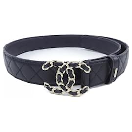 Chanel-Chanel Standard Black Belt-Black
