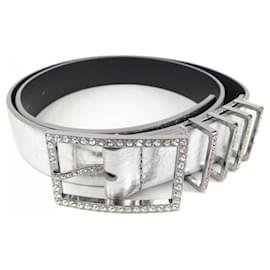 Chanel-Chanel Standard Silver Belt-Silvery