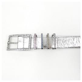 Chanel-Chanel Standard Silver Belt-Silvery