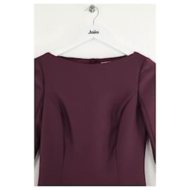 Dior-Silk dress-Dark red