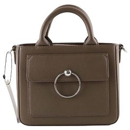 Claudie Pierlot Mini bolsa de couro Marrom