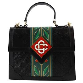 Casablanca Black leather handbag Black