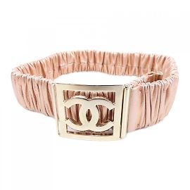 Cinturón elástico rosa Chanel Rosa