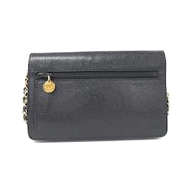 Chanel-Chanel Timeless CC Line 05281 Chain Wallet-Black