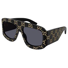GUCCI - GG0983S - SHINY SOLID BLACK - RECYCLED ACETATE Black