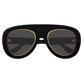 GUCCI - GG1152S - SHINY SOLID BLACK - ACETATE Black