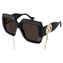Gucci-GUCCI - GG1022S - SHINY BLACK - INJECTION-Black