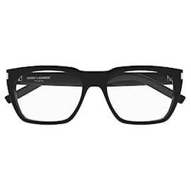Saint Laurent-SAINT LAURENT - SL 598 OPT - SHINY SOLID BLACK - RECYCLED ACETATE-Black