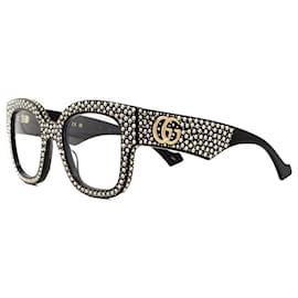 Gucci-GUCCI GG1423S 001 Prestige Sunglasses-Black