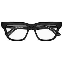 Balenciaga-BALENCIAGA BB0343O - 005 PRETO | ÓCULOS DE RECEITA UNISSEX-Preto