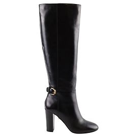 Lk Bennett Black leather boots Black