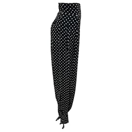 Alexandre Vauthier-Alexandre Vauthier Black / White Polka Dot Print Pants-Black
