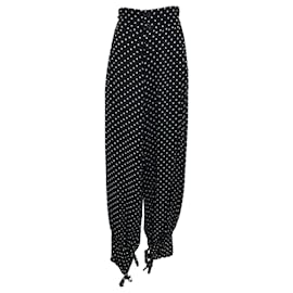 Alexandre Vauthier-Alexandre Vauthier Black / White Polka Dot Print Pants-Black