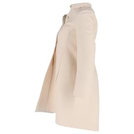 Valentino Garavani-Valentino Garavani Coat in Cream Wool-White,Cream