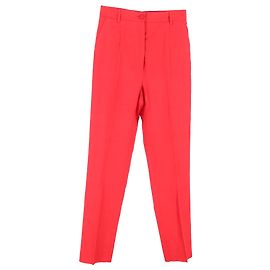 Pantalones rectos Dolce & Gabbana en algodón rojo Roja