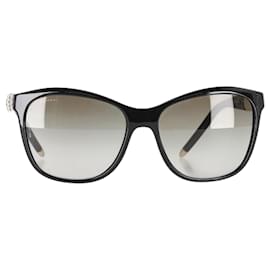 Bulgari-Bvlgari Serpenti Square-Frame Sunglasses in Black Acetate-Black