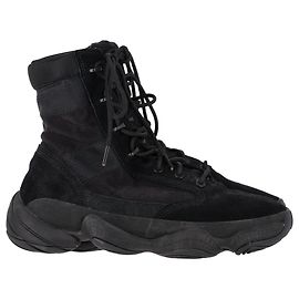 Adidas Yeezy 500 High Tactical Boots in Black Suede Black