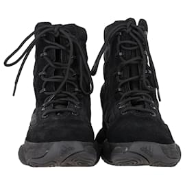 Yeezy-Adidas Yeezy 500 High Tactical Boots in Black Suede-Black