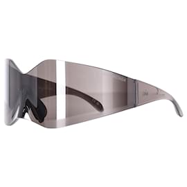Balenciaga-Balenciaga Music | Mina Series Sunglasses in Black Polyamide-Grey